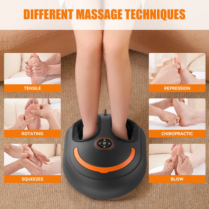Electric Shiatsu Foot Massager with Heat and Kneading