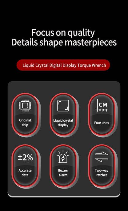 40 Piece Digital Torque Wrench Set for Bike Repair