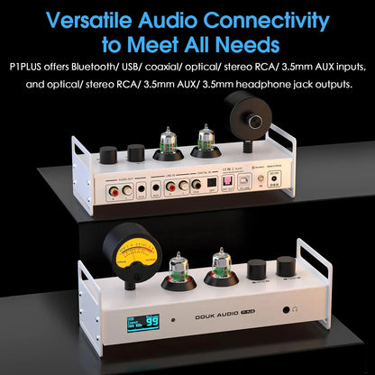 Bluetooth Tube Preamp USB DAC Headphone Amp DSD256