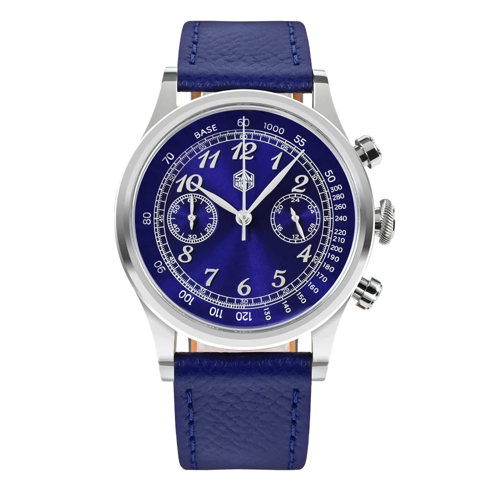 Stylish Men’s 38mm Sapphire Watch Navy Blue Edition