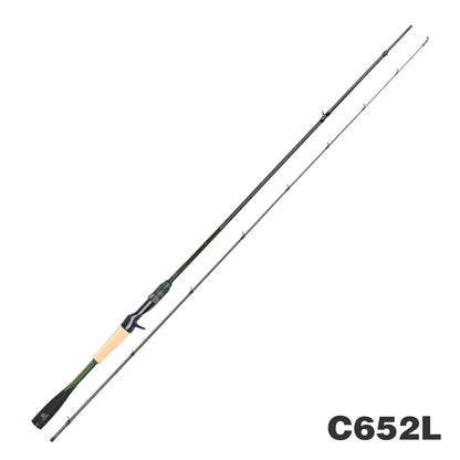 Portable 2 Section Bass Casting Rod Action L