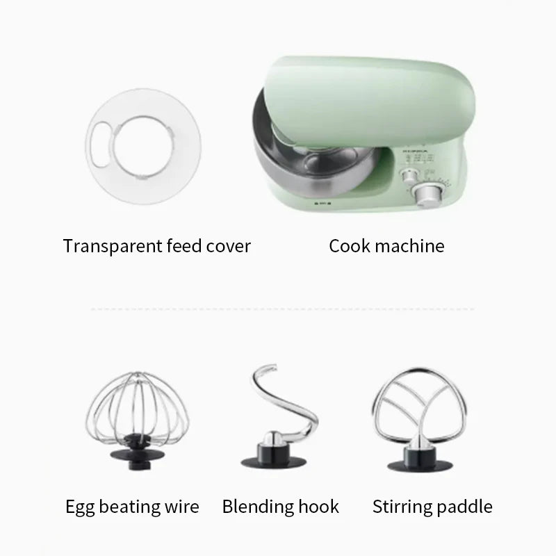 5L Automatic Stand Mixer Dough Kneading Chef Machine White