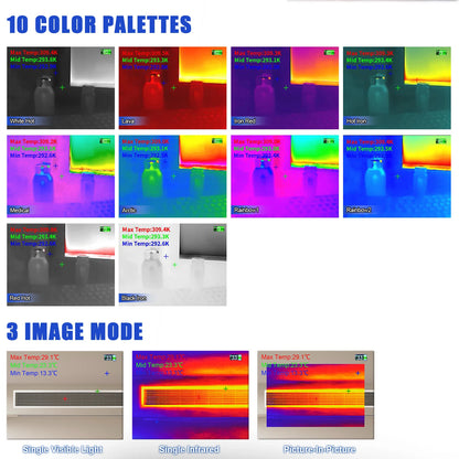 Portable Thermal Camera 256x192 WiFi High Temperature Tracking