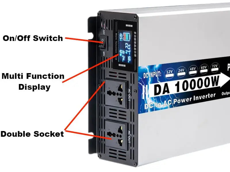 High-Efficiency 5500W 60V Inverter for Solar Systems