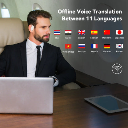 Two Way Translation Earphones with 144 Languages and Offline Mode