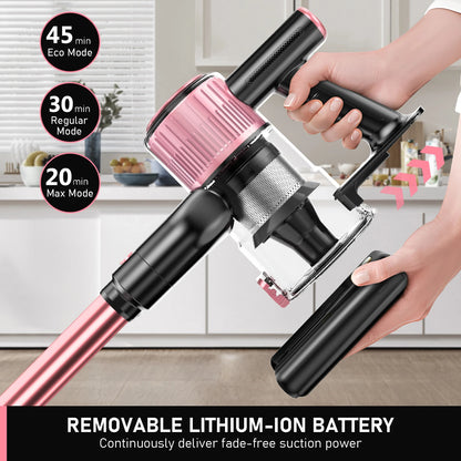 Lightweight Cordless Vacuum Blue 55Kpa 3 Modes 8in1