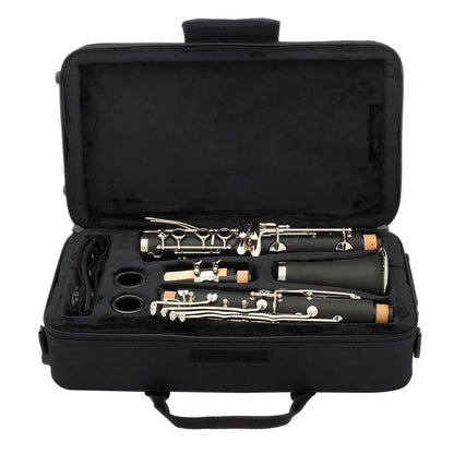 17-Key Bb Clarinet with Hard Shell Case and Cleaning Kit