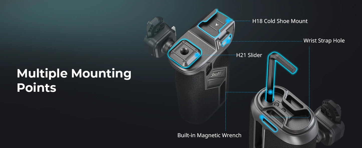 Quick Release Rotating Side Handle Kit 360° Adjustable