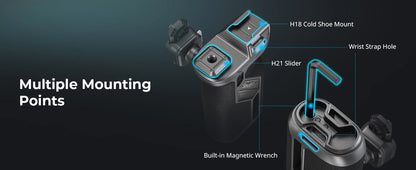 Quick Release Rotating Side Handle Kit 360° Adjustable