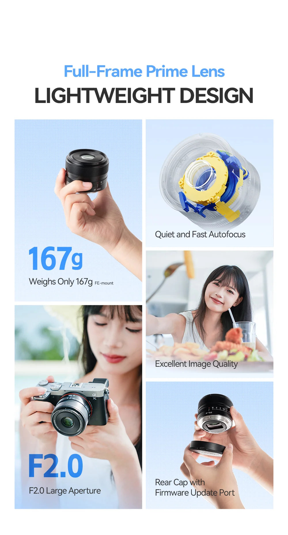 Sony FE 40mm F2 Full Frame AF Lens