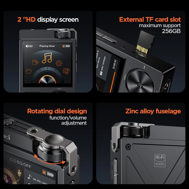 High Resolution MP3 Music Player Lossless No TF Card