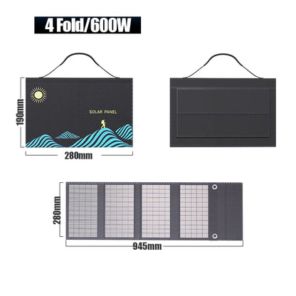 Foldable Solar Panel for Outdoor Power and Charging