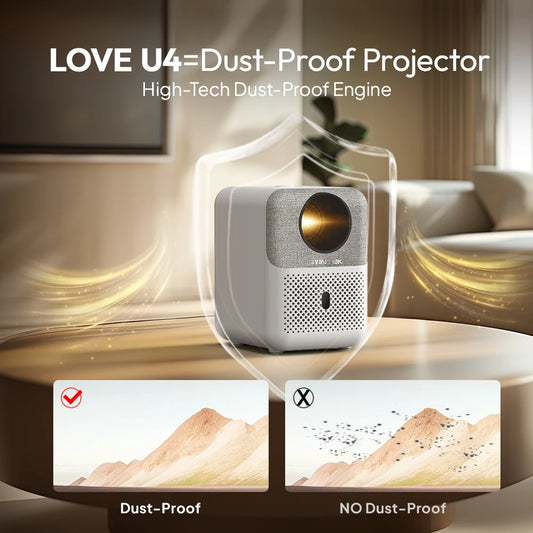 Compact 4K Home Theatre Projector with Full HD 1080p Display