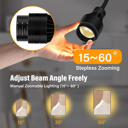6X20W LED Stage Spot Light with Manual Zoom