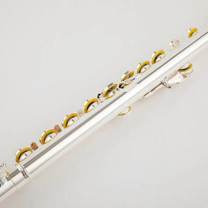 Silver-Plated B Foot Flute Professional Performance Instrument