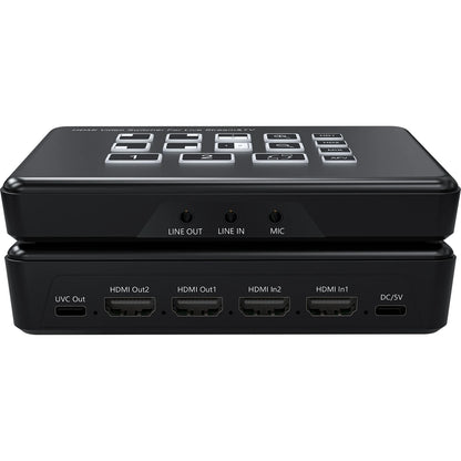 2 Channel HDMI Video Mixer Switcher with PIP Audio