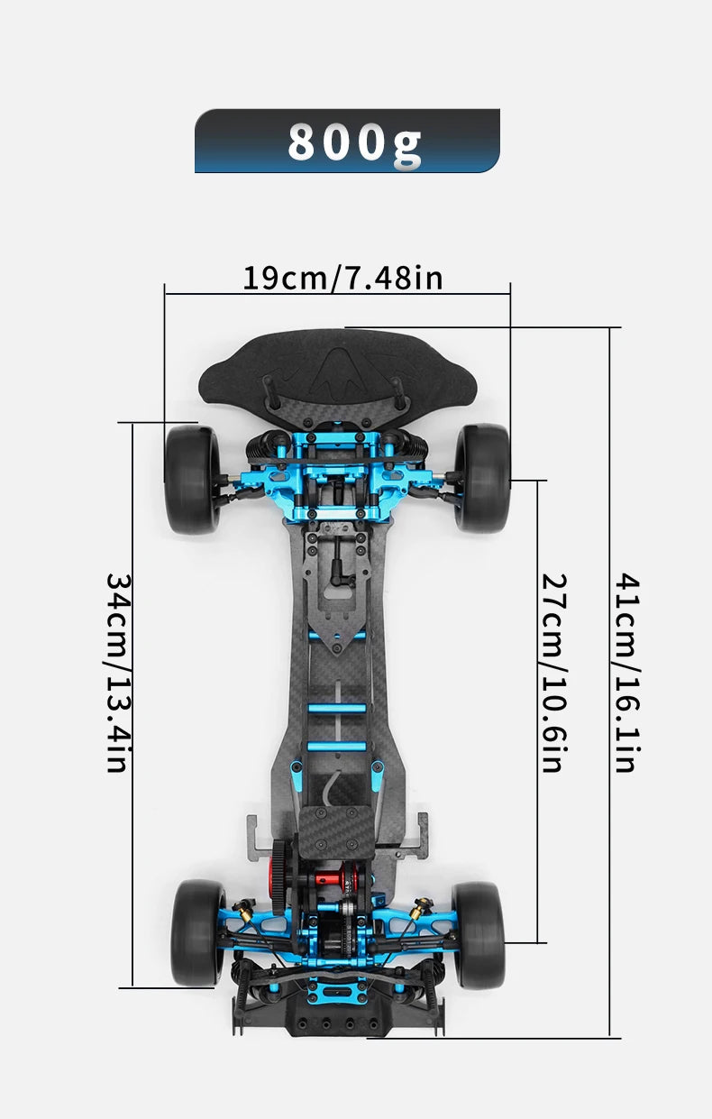 High-Speed DIY RC Drift Car 1:10 Racing Frame