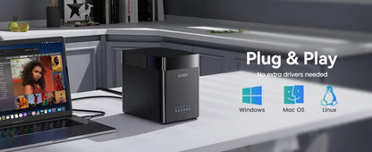 ORICO 5-Bay Magnetic SATA HDD Case USB-C Gamer Storage