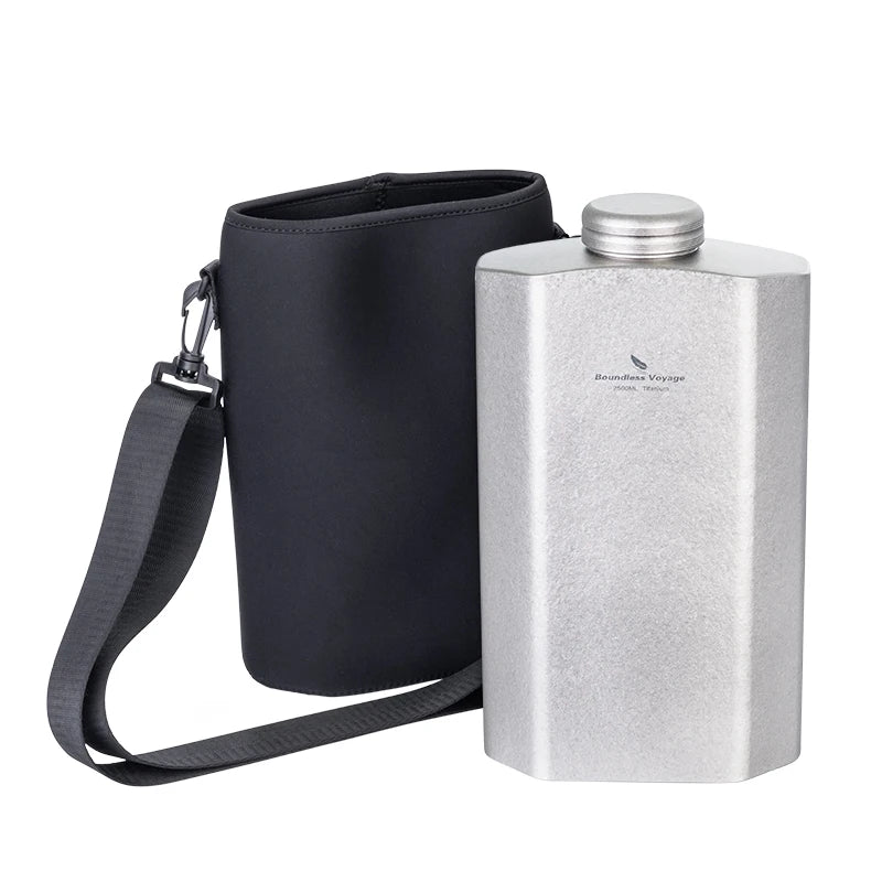 Large Capacity Outdoor Sports Bottle 2.5L Titanium