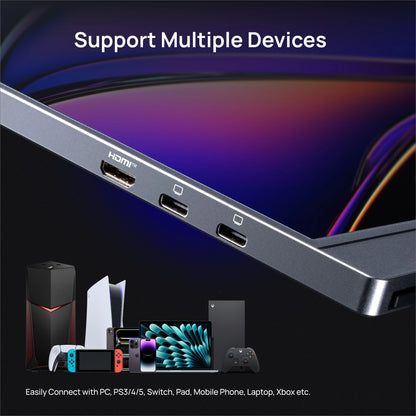 FHD 1080P Portable Monitor 16.1" Type-C HDMI
