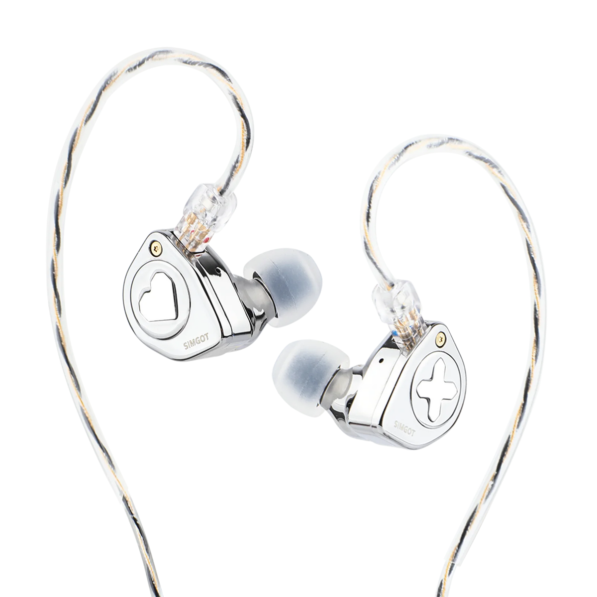 Hybrid Driver Hi-Fi IEM Earphones with Detachable Nozzles