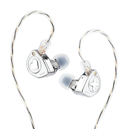 Hybrid Driver Hi-Fi IEM Earphones with Detachable Nozzles