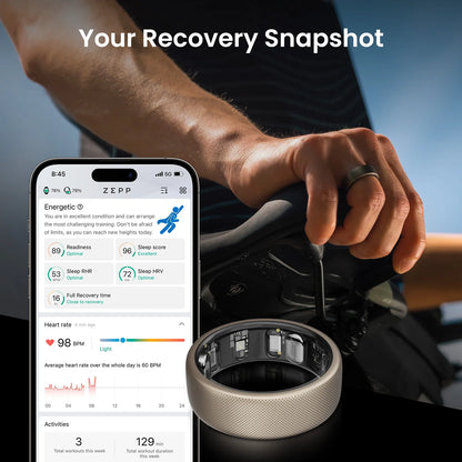 Amazfit Helio Ring Size 10 Slim Health with Route Navigation and Dive Support