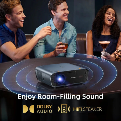 4K Android 14 Home Projector with Netflix and Dolby Sound