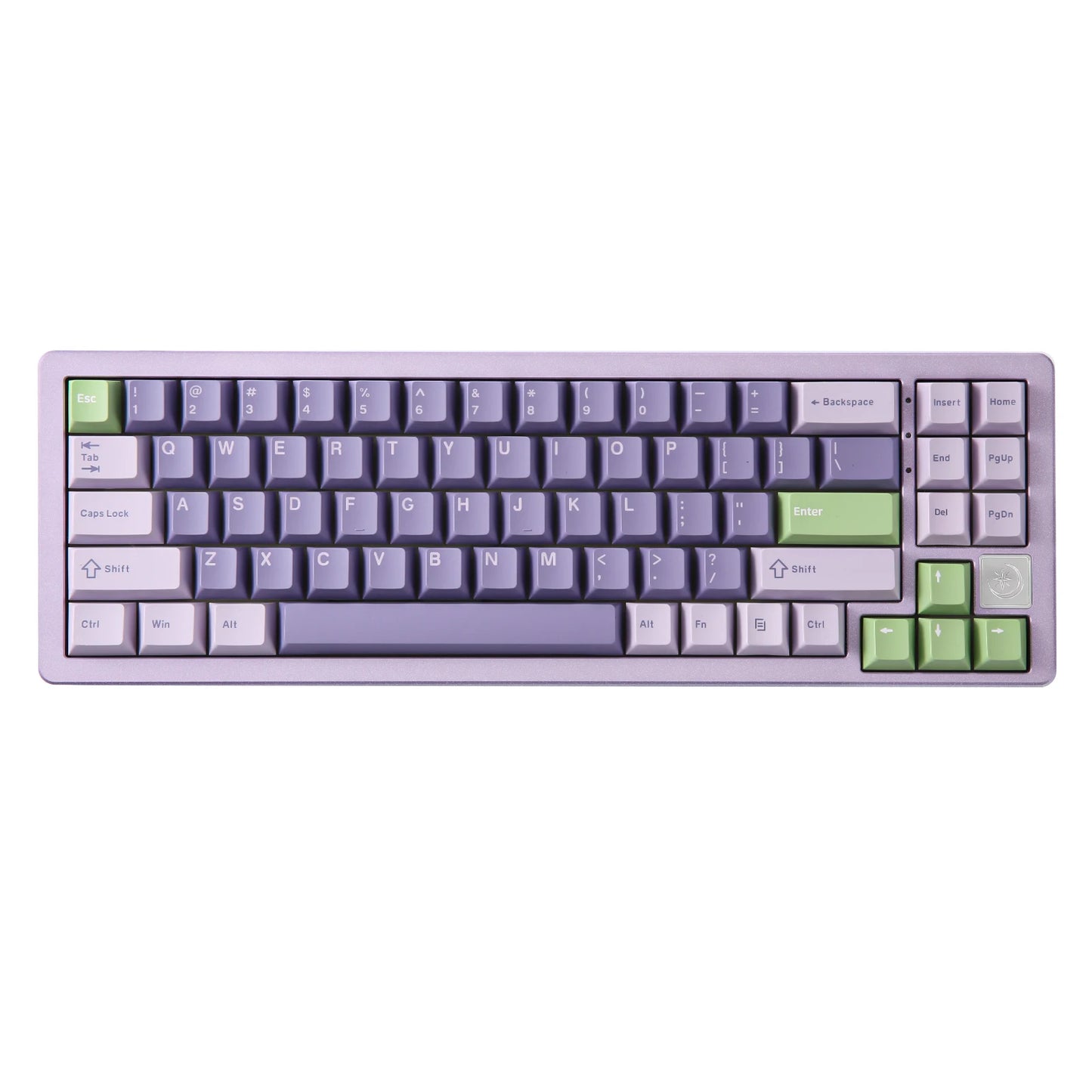 Wireless Gaming Keyboard 71-Key Purple Crystal Linear