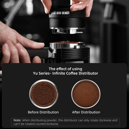 58mm Espresso Coffee Distributor Adjustable Depth Tool