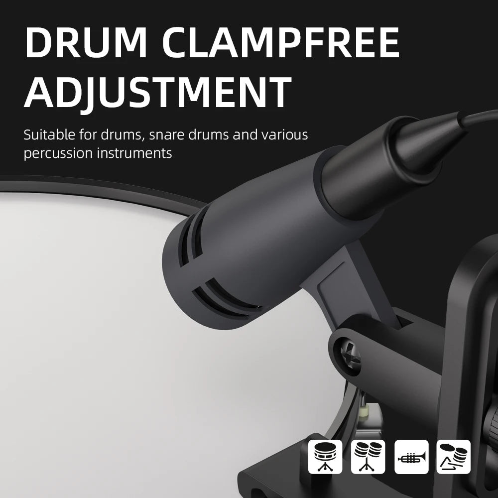 7 Piece Kick Snare Tom Cymbal Mic Recording Set