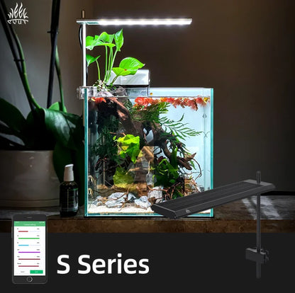 S300Pro LED Aquarium Light with Shades APP Control