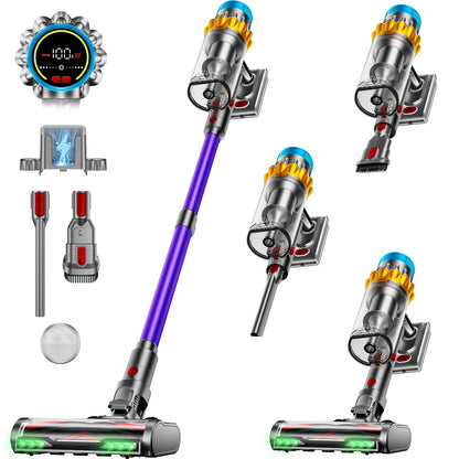 650W Cordless Vacuum Cleaner 65KPa 70-Minute Runtime