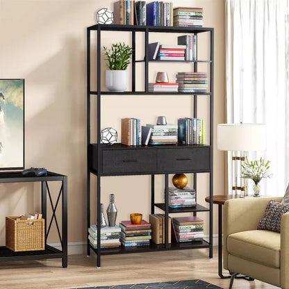 Tall Display Bookshelf Cabinet for Living Room Office