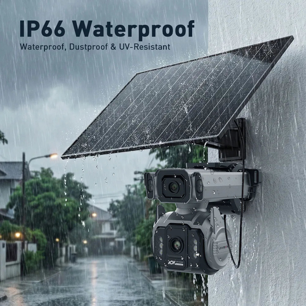 10MP 4G Solar Outdoor Camera 12X Optical Zoom Tracking
