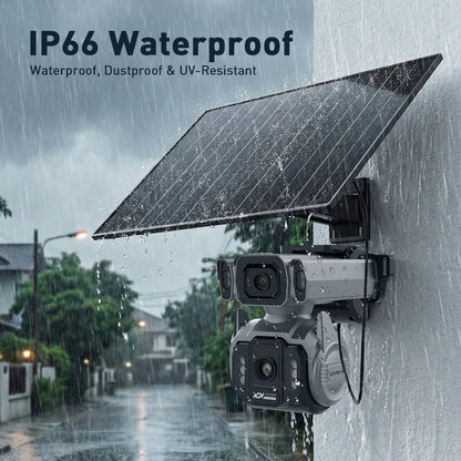 10MP 4G Solar Outdoor Camera 12X Optical Zoom Tracking