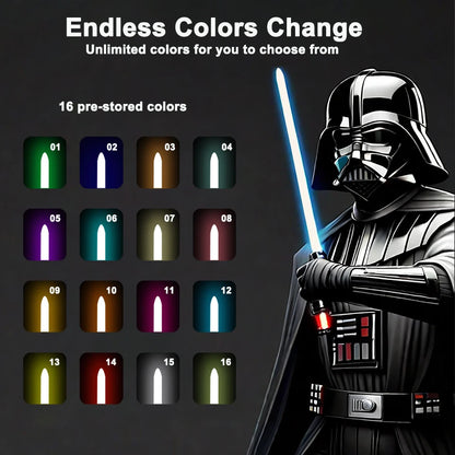 X RGB Lightsaber Metal Handle Heavy Dueling Laser Sword