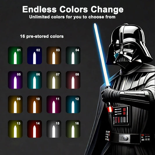 X RGB Lightsaber Metal Handle Heavy Dueling Laser Sword