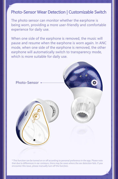 Hybrid ANC Wireless Earphones with Dynamic and Planar Drivers