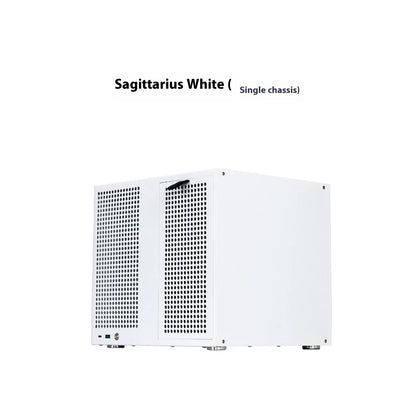White 8-Bay NAS Case MATX Full-Height PCIe