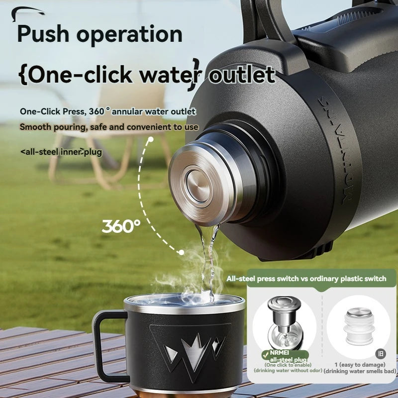 1.7L Stainless Steel Thermos Bottle Hot & Cold