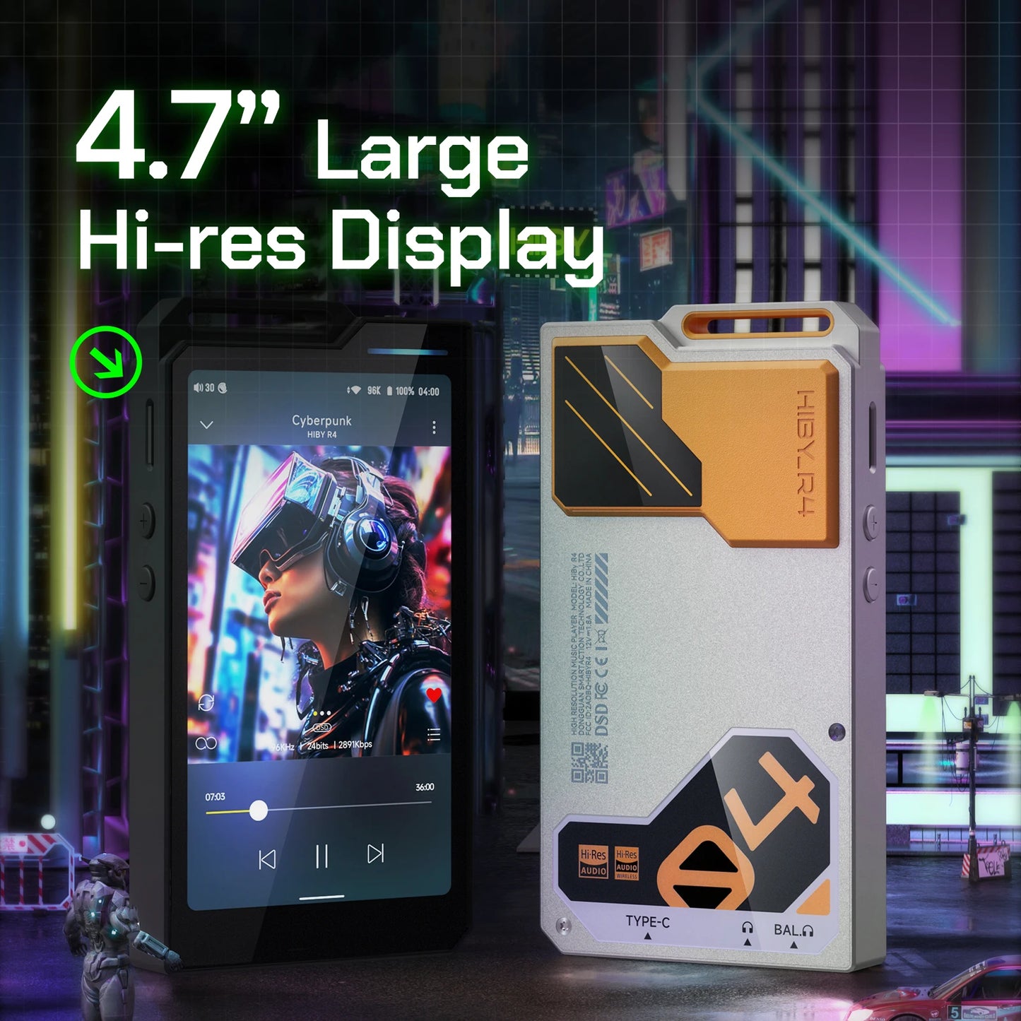 Android Lossless Audio Player with USB DAC White