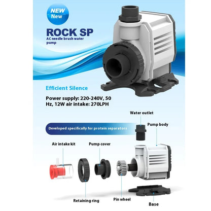 Quiet Large-Tank Protein Skimmer for Marine Aquariums up to 800L