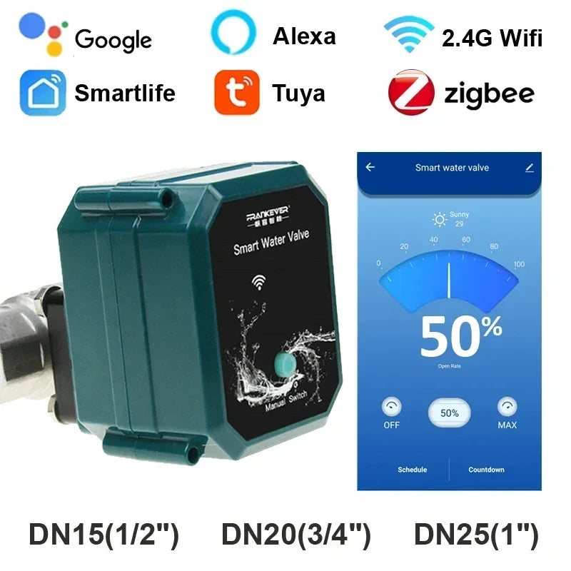 WiFi Garden Faucet Controller DN20 Adjustable Flow