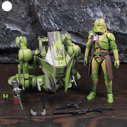 6-Inch Clone Trooper Action Figure with All-Terrain Recon Vehicle
