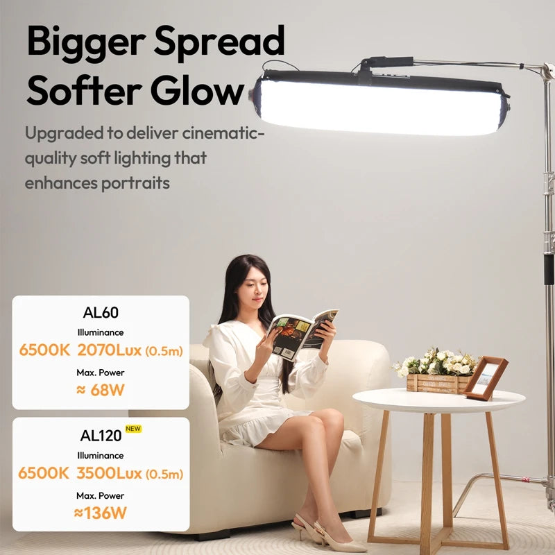 Portable 120W LED Tube Light Bi-Color Photography Light