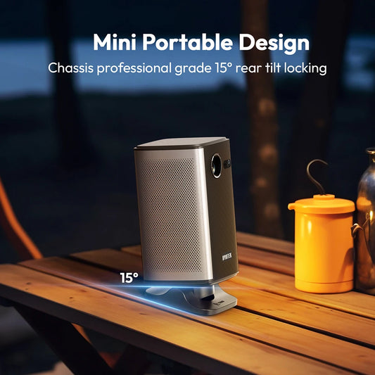Portable 4K Mini Projector with 3D & Wi-Fi