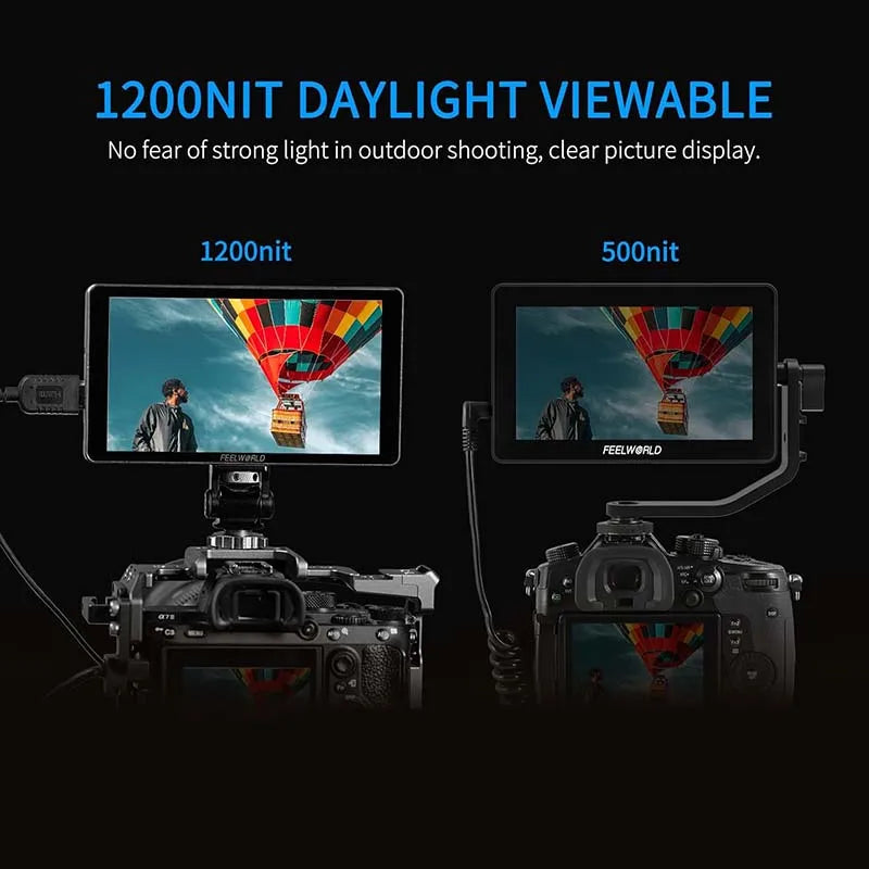 6 Inch 4K HDMI Camera Field Monitor 1200nit High Brightness
