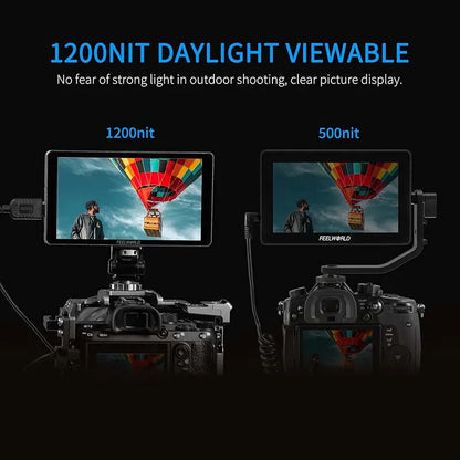 6 Inch 4K HDMI Camera Field Monitor 1200nit High Brightness