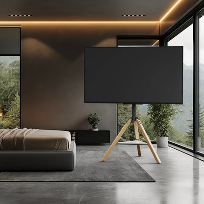 Height Adjustable Floor TV Stand for 40-75" Screens
